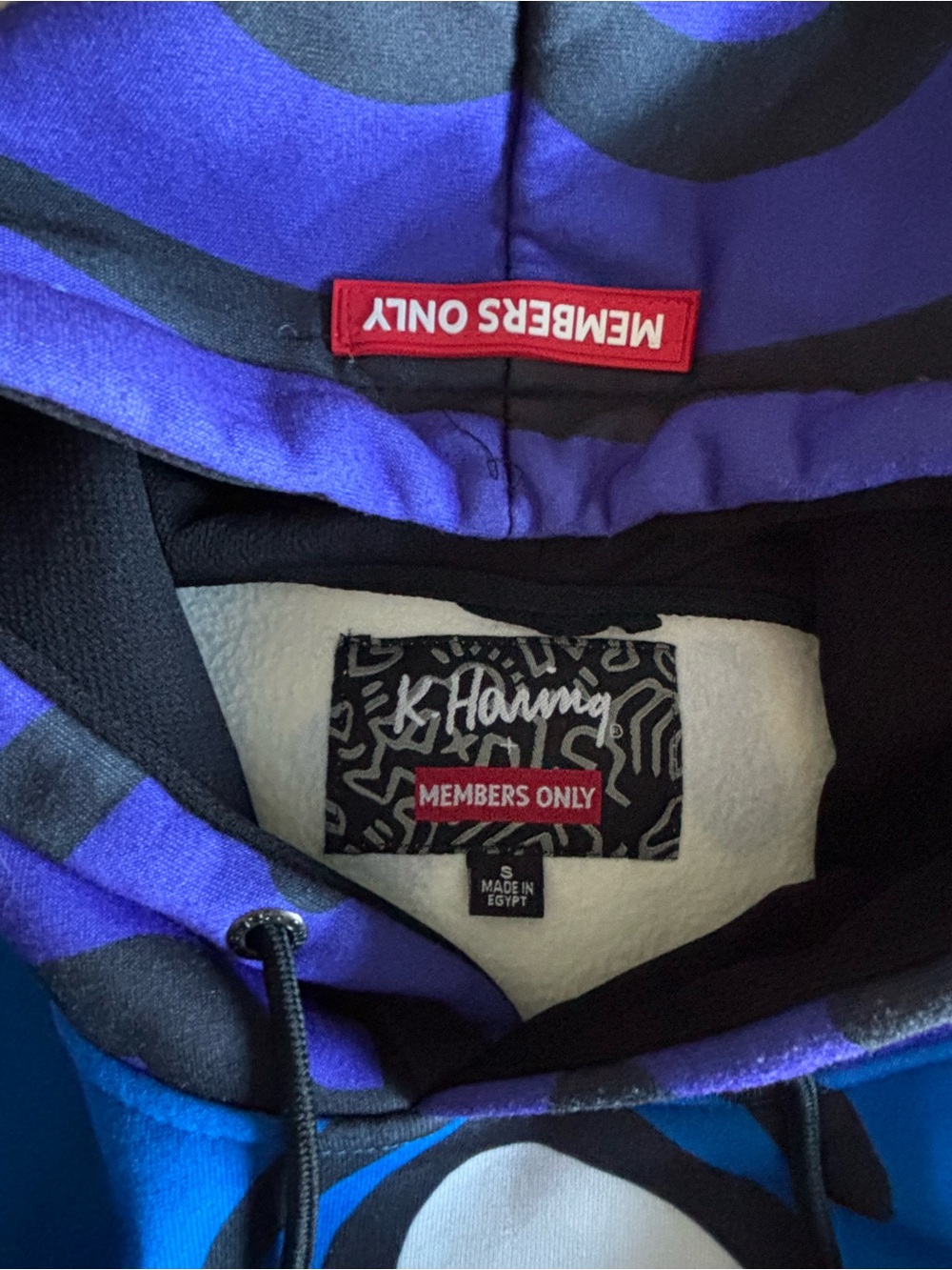 Keith Haring Members Only Art Hoodie -Size Small - Picture 4 of 4